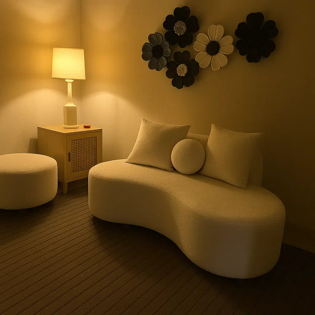 Contour 2-Seater Boucle Sofa