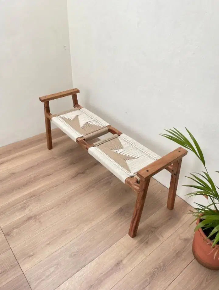 Mid-century double seater bench