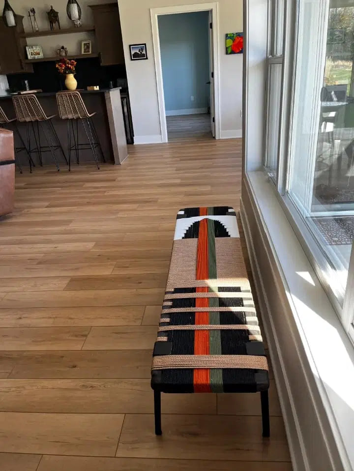 Multi Colored Rope Bench01