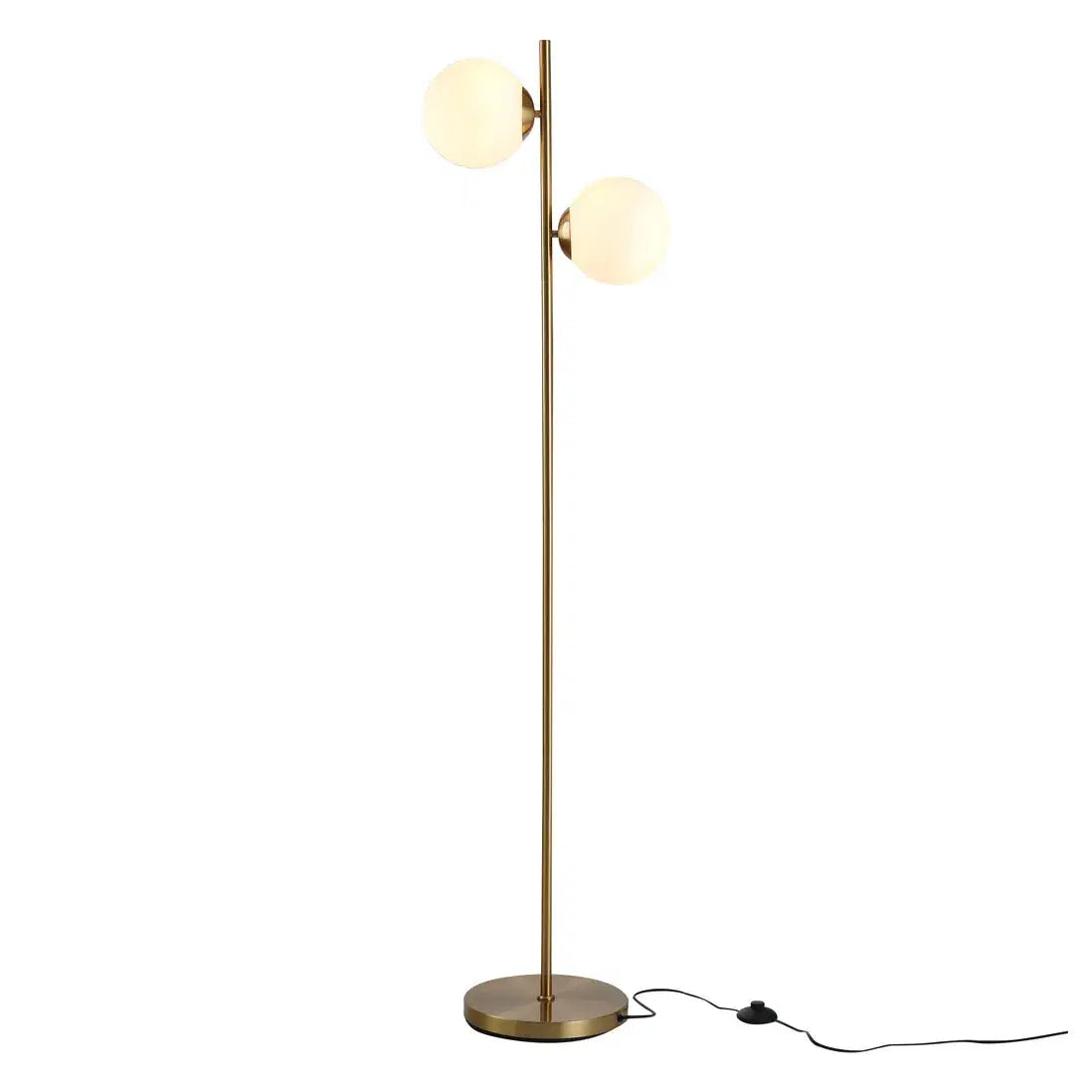 2-Glass Shade Floor Lamp
