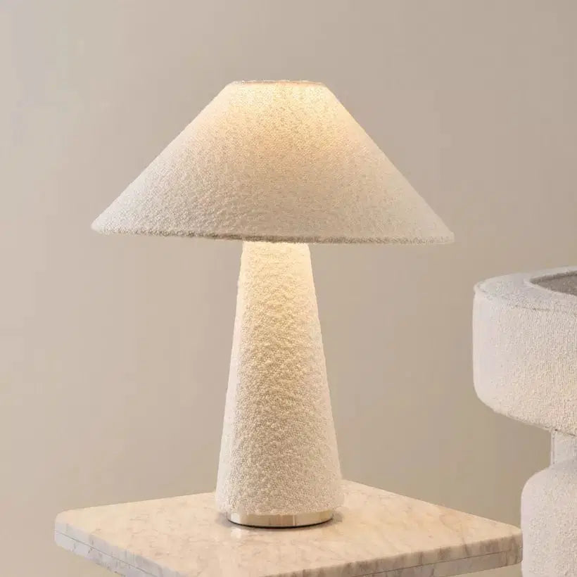 Boucle Side Table Lamp