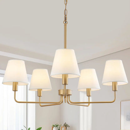 Gold 5-Light Chandelier