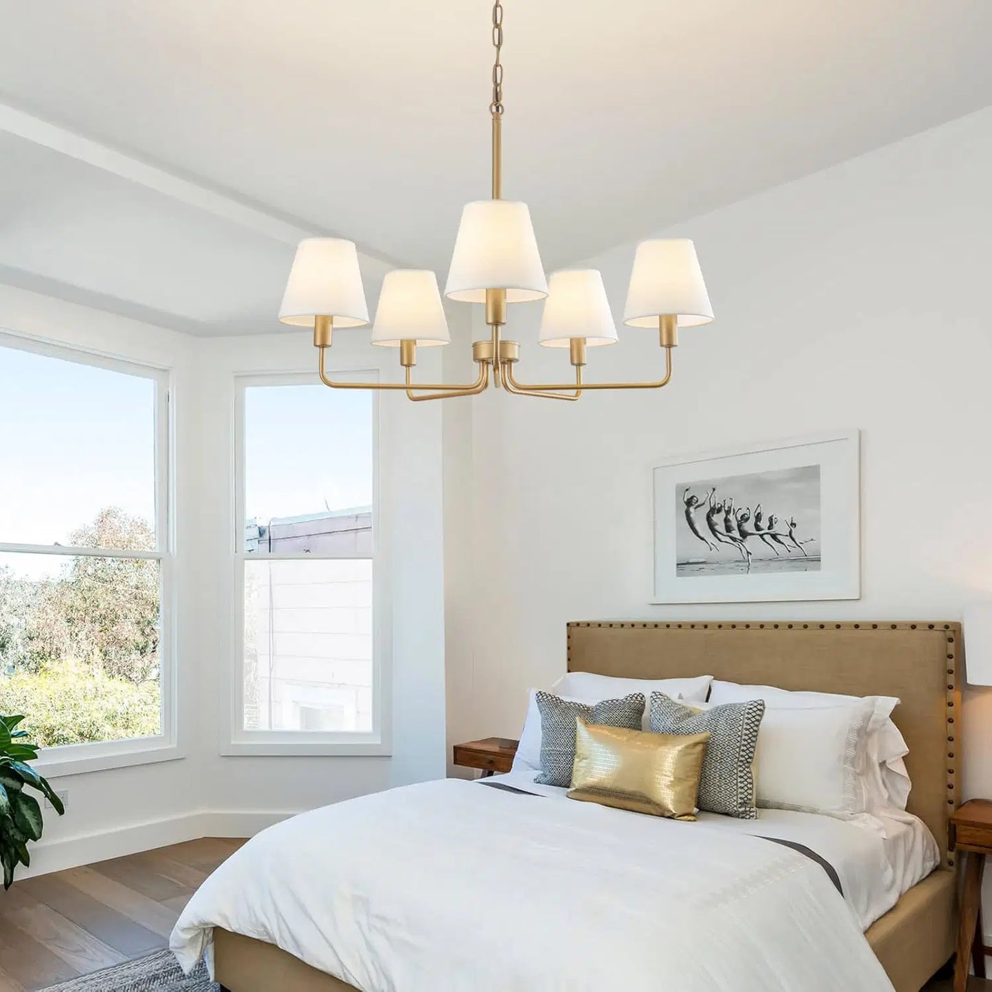 Gold 5-Light Chandelier