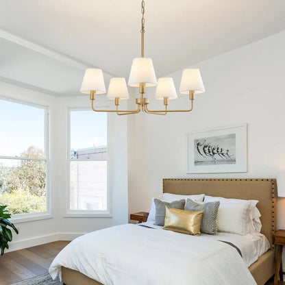 Gold 5-Light Chandelier