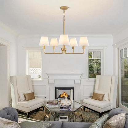 Gold 5-Light Chandelier