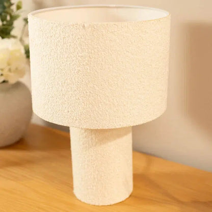 Boucle Table Lamp – Natural Cream