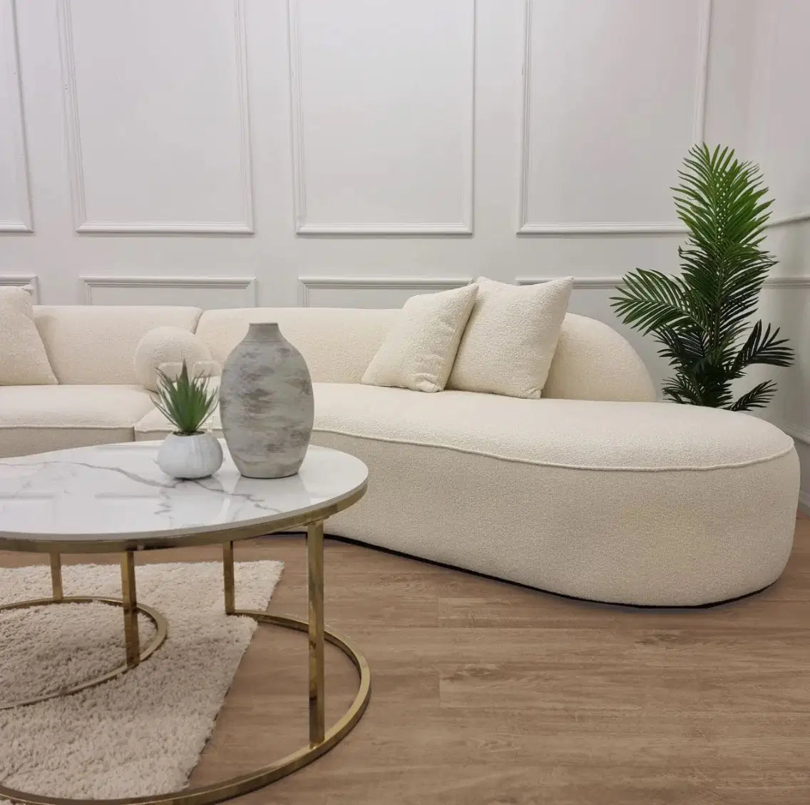 Bouclé Sofa 5-Seater