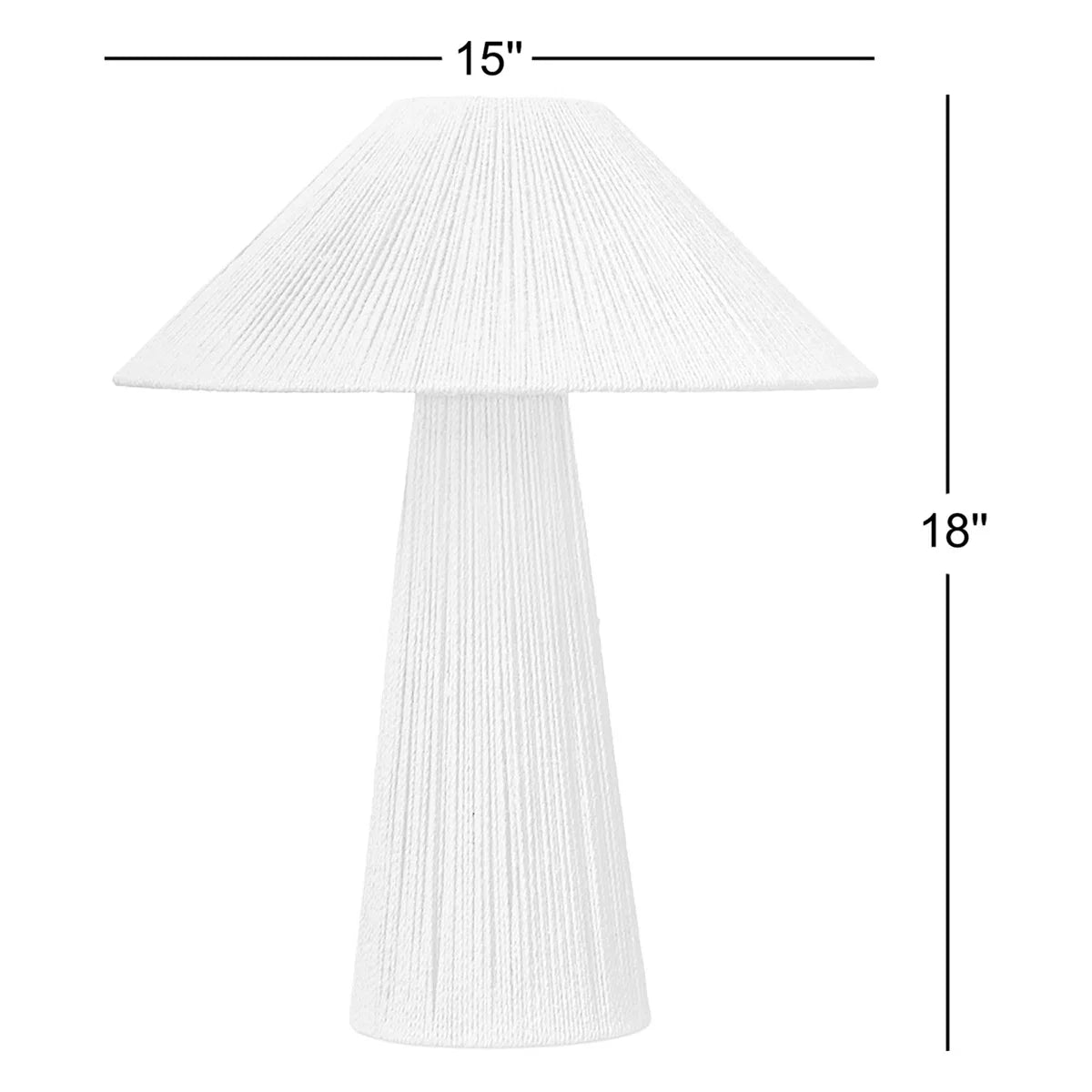 Karinthia Wicker/Rattan Table Lamp – 18" H