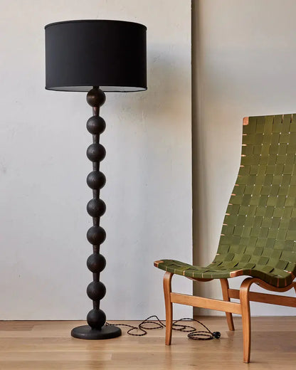 Hugo Barbell Floor Lamp - Dark Wash