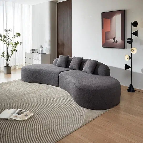 Bouclé Sofa 4-Seater