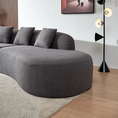 Bouclé Sofa 4-Seater