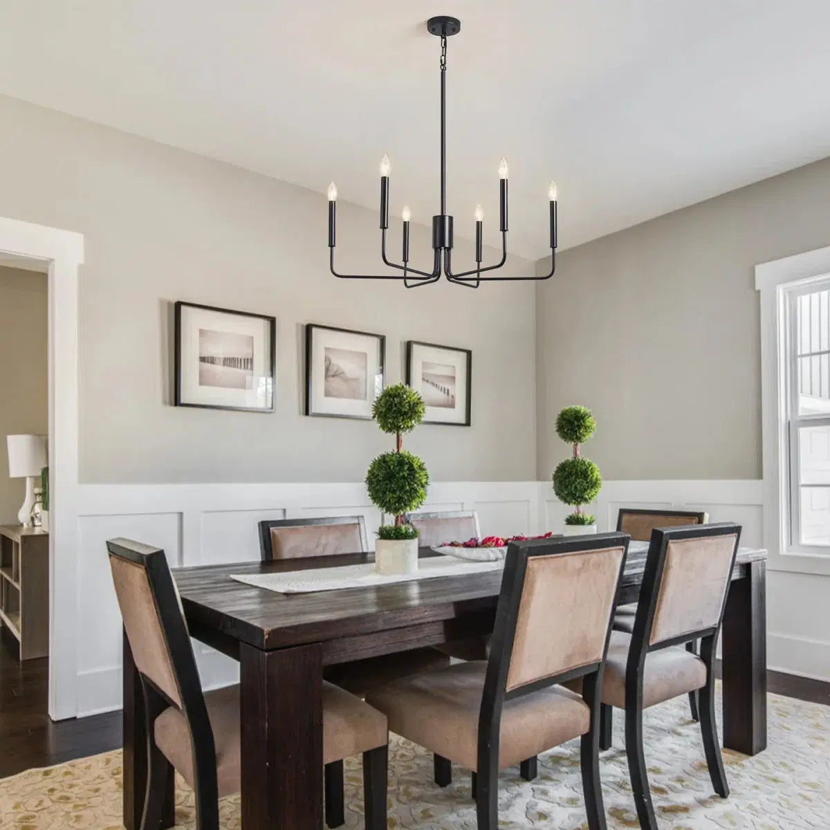 Roxsanne 6-Light Dimmable Chandelier