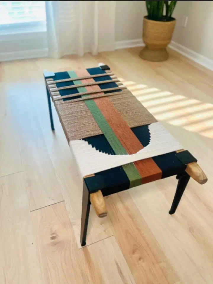 Multi Colored Rope Bench01
