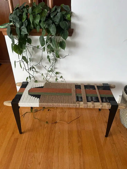 Multi Colored Rope Bench01