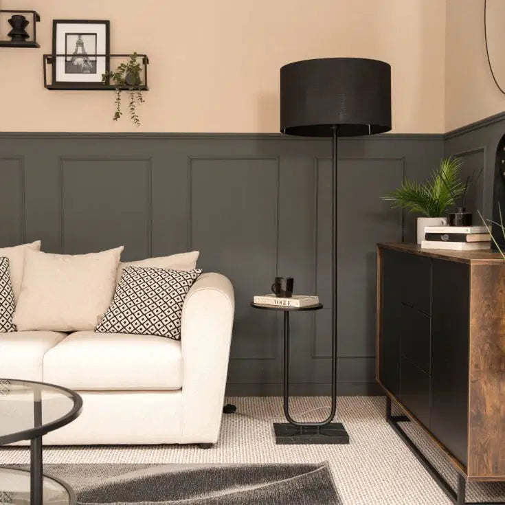 Black Table Top Floor Lamp