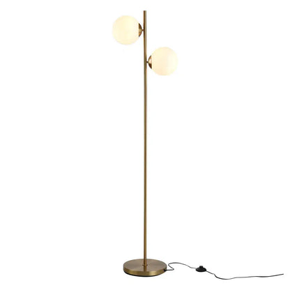 2-Glass Shade Floor Lamp