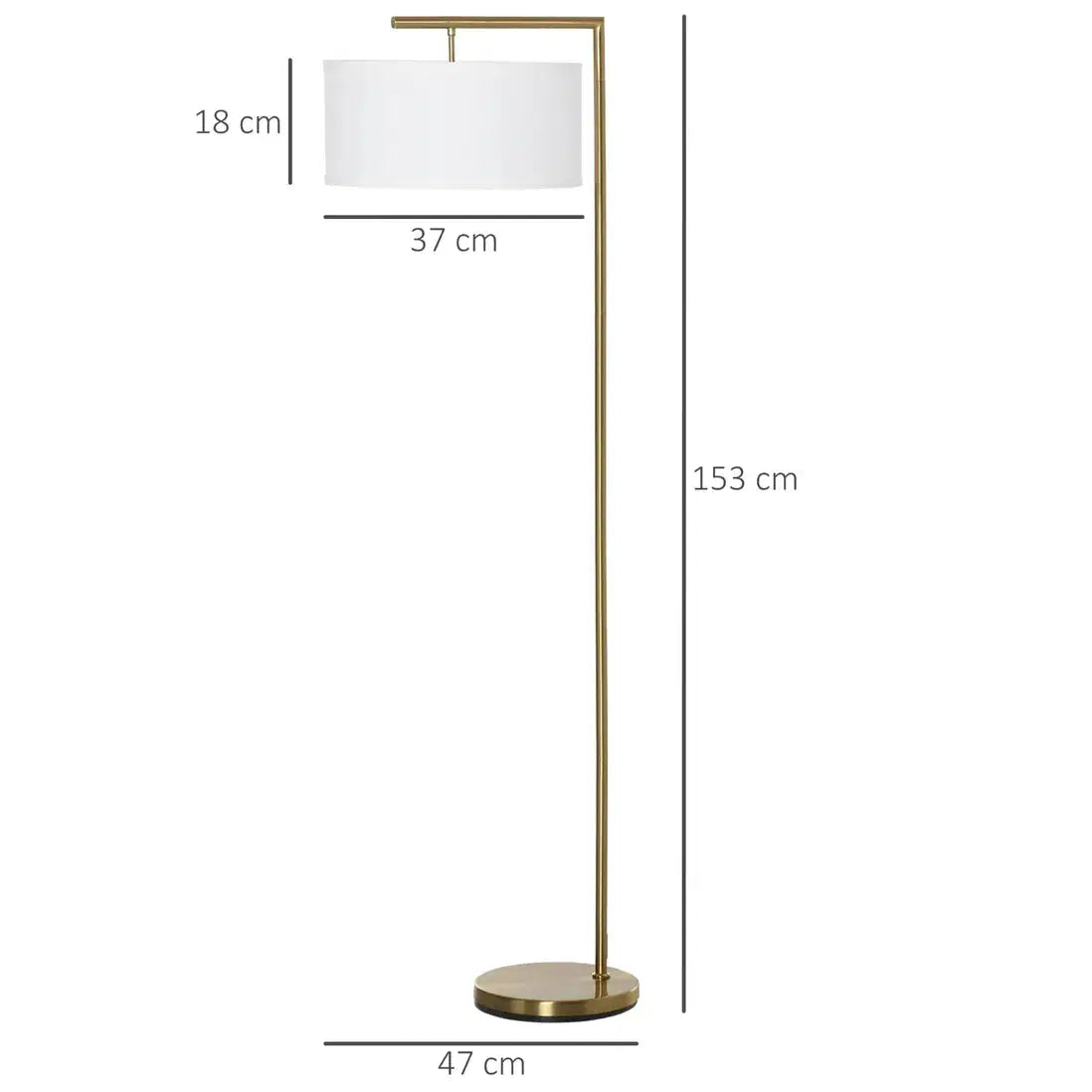 Modern Elegance Brass Floor Lamp