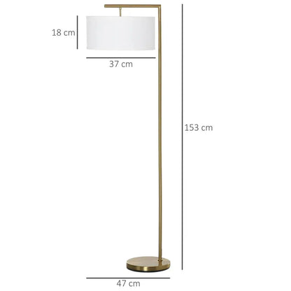 Modern Elegance Brass Floor Lamp