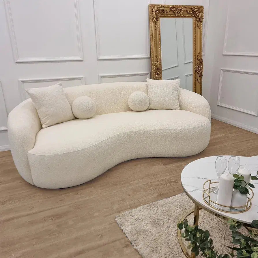 3-Seater Boucle Sofa