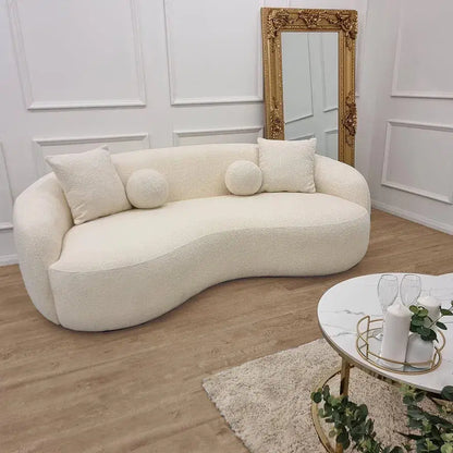 3-Seater Boucle Sofa